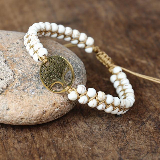 JYL TS Bracelet Double Layer Braided  Life Tree-Nurtures Growth & Stability
