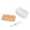 500ml Ceramic Butter Dish with Lid Sealed Freshness Keeping Easy Cleanup Butter Box Container