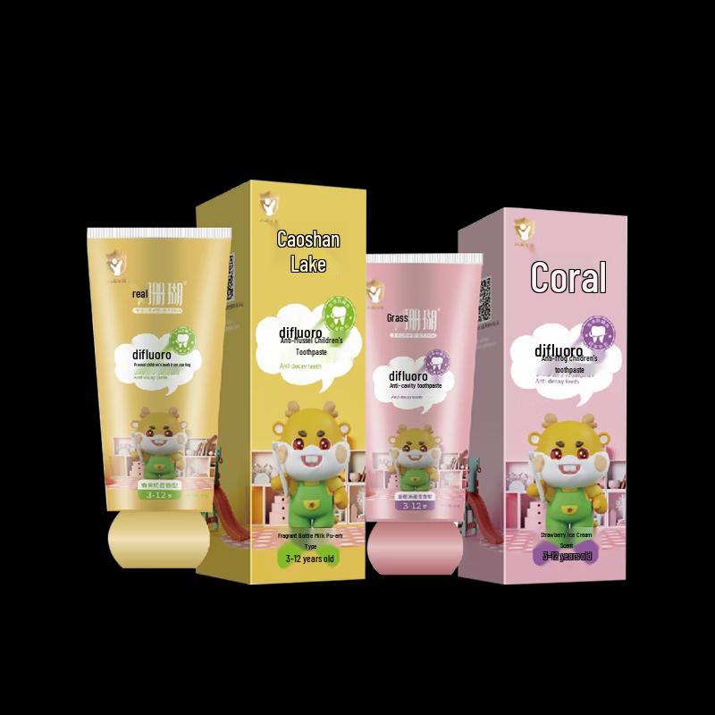 Cao Sanhu Детская травяная зубная паста с двойным фтором против кариеса