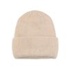 Angola Rabbit Fur Warm Solid Color Knitted Hat Women's Autumn and Winter Versatile Candy Color Vertical Stripe Thickened Ear Protection Hat