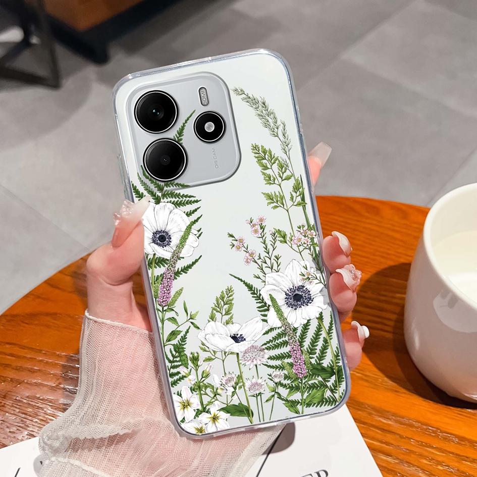 Забавные черные задние крышки для кота для Redmi Note 14 Pro Plus A3 K80 Pro A4 14R новый чехол для телефона эстетический дизайн жидкий силиконовый мягкий корпус для Redmi бампер