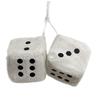 Ideamall Dice, Rearview Mirror, Accessories, Car Dice, Hanging Ornament (White)