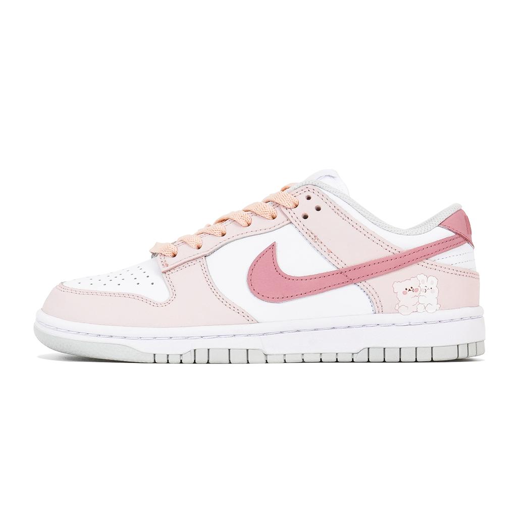 Nike Кроссовки Dunk 3 Times Лабораторные Скользкие Устойчивые к истиранию Низкие Скейтбордические Женские Белые Розовые DD1503-103(КомандаП-)