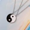 Jewelry Vintage Women Chinese Style Clavicle chain Gossip Pendant Couple Necklace Yin Yang Necklace