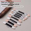 10pcs Nail Powder Brushes Sponge Disposable Double Sided Eyeshadow Applicator Mirror Chrome Pigment Sponge Stick