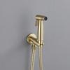 Brushed Gold/Gray 304 Stainless Steel Bidet Faucet Set Douche Kit Hand Held Bidet Sprayer Hand Sprayer Shower Head Self Cleaning
