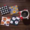 OUNONA Fabric Coasters, Stylish and Cute, Japanese Style, Double-Layer, Heat-Resistant, Non-Slip, 5-Piece Set, Pot Holder Mat, Decorative Cup Mat,