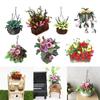 Landscape Doll Accessories Dollhouse Flower Bonsai Floral Hanging Basket Miniature Greenery Potted