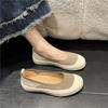 Fashion 2024 Round Toe Knitting Flats Casual Woman Shoes Slip-on Shallow Mouth Slip  New Moccasin Summer Flats Shoes Women