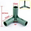 2/5/10Pcs 19mm Garden Plant Support Two- Way Three-way Four-way Connectors Greenhouse Frame Building Joints Fixed Accessories