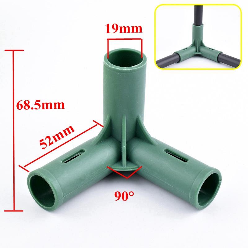 2/5/10Pcs 19mm Garden Plant Support Two- Way Three-way Four-way Connectors Greenhouse Frame Building Joints Fixed Accessories