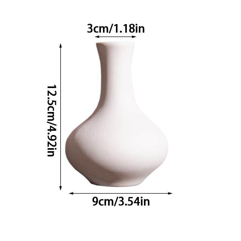 1 шт. современная белая ароматерапия керамическая маленькая ваза ваза для цветочной композиции ваза для цветов