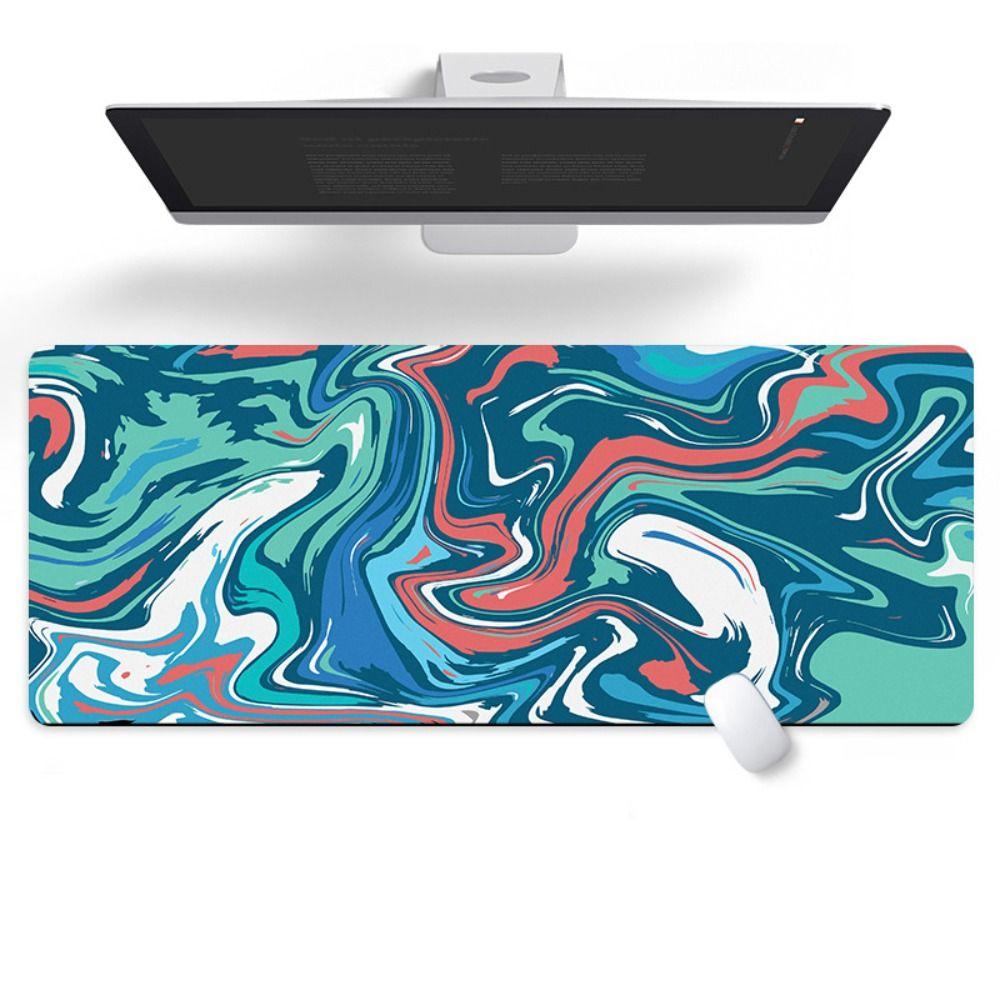 Stitched Edge Keyboard Mats Large Size Non-Slip Desk Mat Simple Shortcut Mouse Pad Home Office