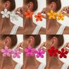 Fashion Exaggerated Metal Three-dimensional Floral Earrings Temperament Large Flower Stud Earrings Commuter Party Vacation Women's Accessories