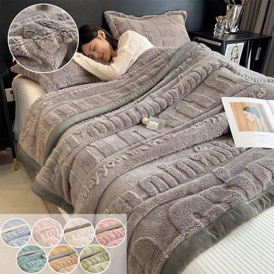 1 шт. Уютное всесезонное одеяло, толстое резное фланелевое постельное белье, теплое, удобное и мягкое одеяло, можно стирать в стиральной машине, одеяла для кроватей