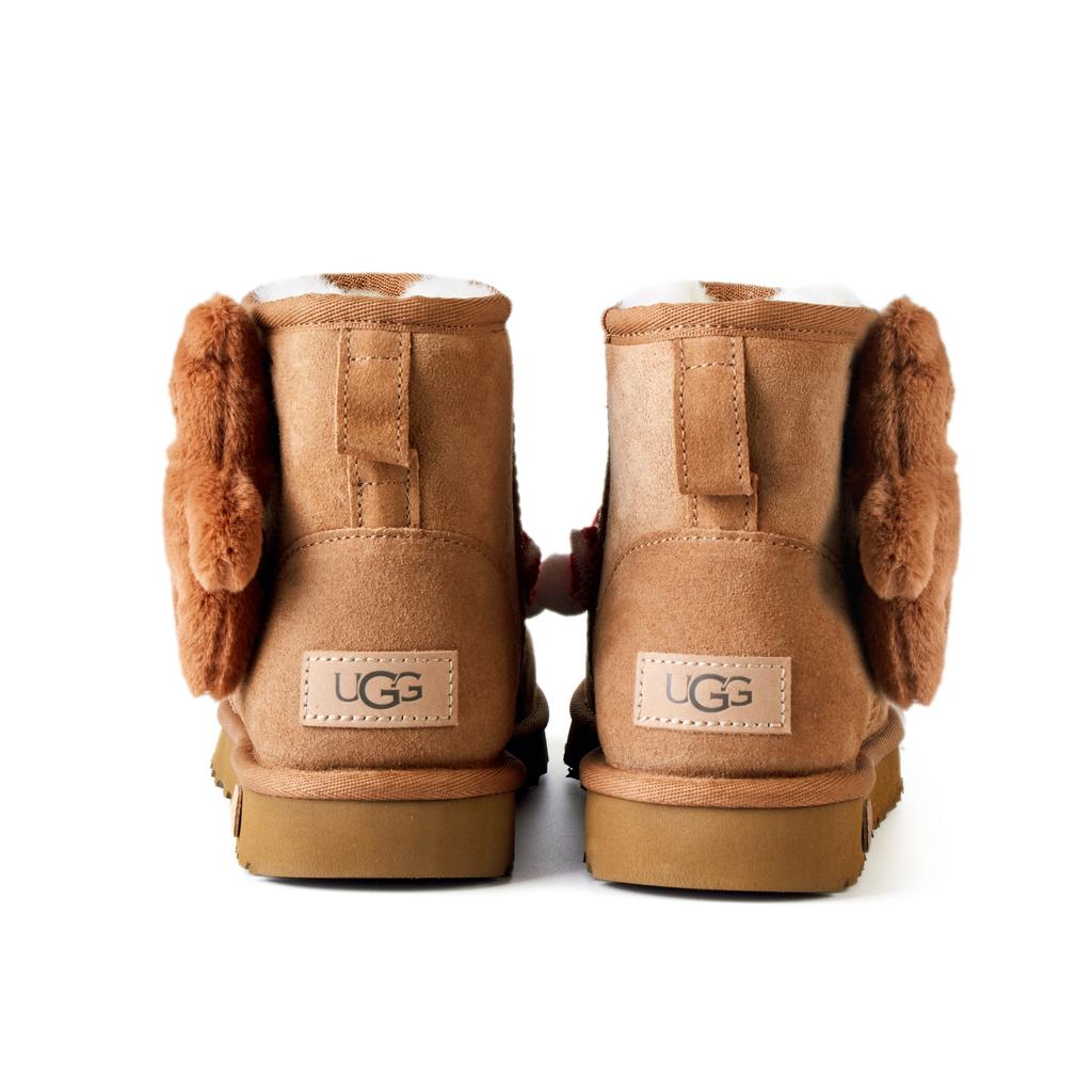 UGG Зимние вместе Янтарная овчина Термостойкие Устойчивые к истиранию Термостойкие Устойчивые к истиранию Короткие зимние ботинки Женские 1016222-CHE(Команда189-)