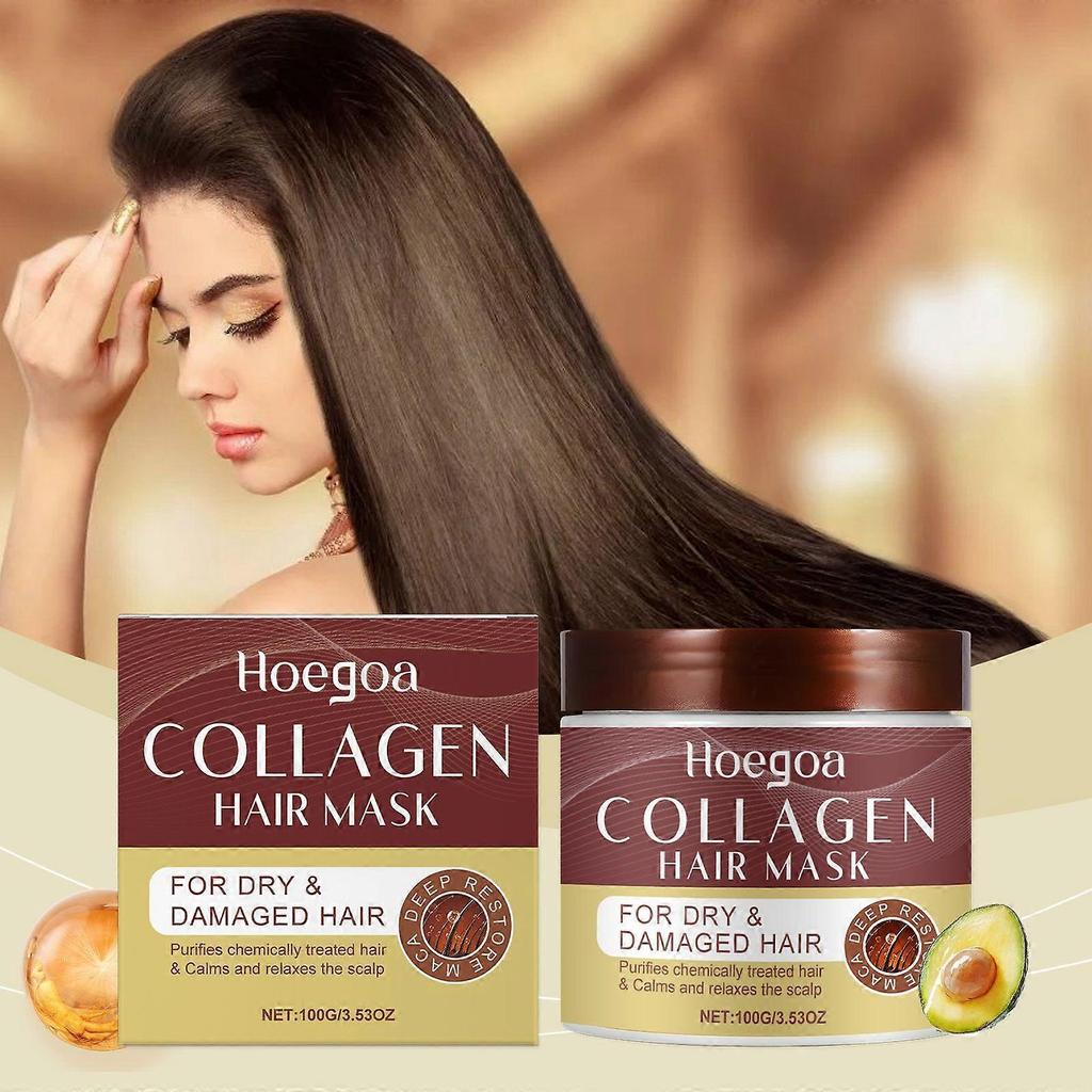 Hoegoa Collagen Moisturizing Hair Mask Gently Cares For And Improves Dry, Frizzy And Smooth Hair