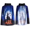 Party Pumpkin Costume Ghost Cosplay Wizard Terrifying Clothing Children's Cloak Halloween Cloak