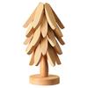 Christmas Tree Wooden Trivets Tree Shape Decorative Anti Scald Heat Table Mat Wood Table Mat for Teapot Hot Pots