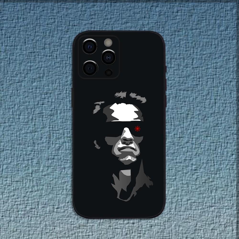 Movie The T-Terminator-s Phone Case For iPhone 16,15,14,13,12,11,Pro,X,XS,Max,XR,Plus,Mini Soft Black Cover
