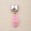Kawaii Mini Food Daily Item Enamel Drop Charms Silver Base Detachable Pendants Custom Splicing Italian Modular Watch BandJewelry