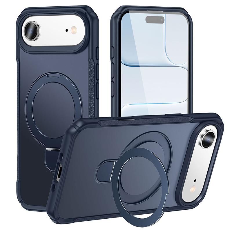 New for IPhone17 Air Phone Case 16 Two-in-One Skin Feel for Apple 15 Stand Magnetic Phone Protective Case