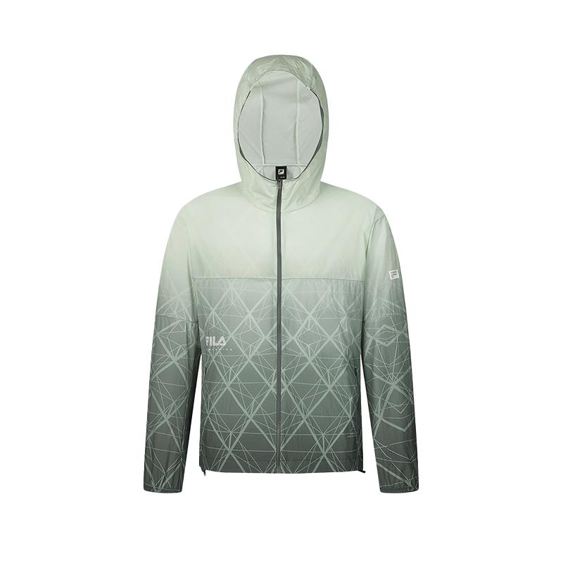 Men's FILA Jackets Men's All Over Print Hooded Moderate Straight Fit
