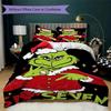 Merry Grinchmas Holiday Joy Threepiece Set Without Core 1 Duvet Cover 2 Pillowcase Without Core Duvet Cover And Pillowcase