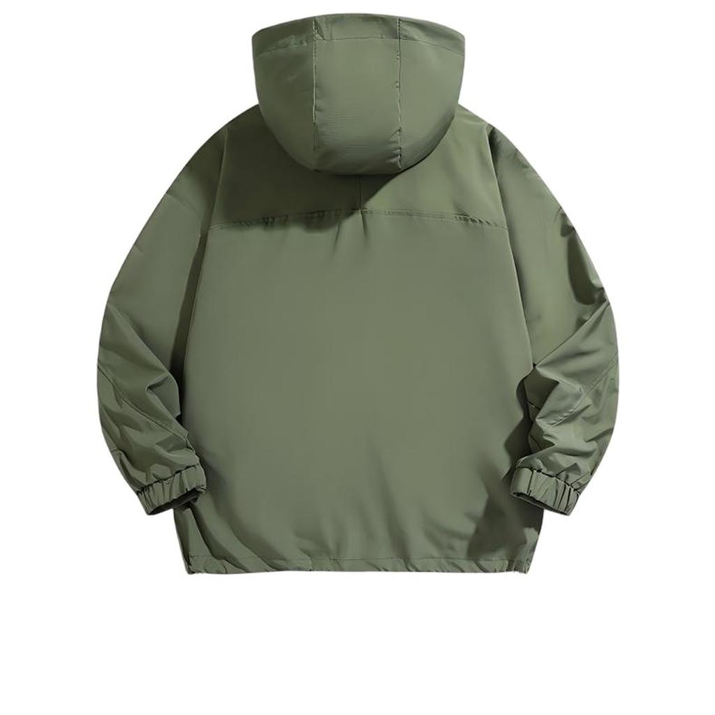 Мужская семейная уличная спортивная одежда для отдыха, лыжный костюм с капюшоном, американское свободное пальто-ветровка с капюшоном