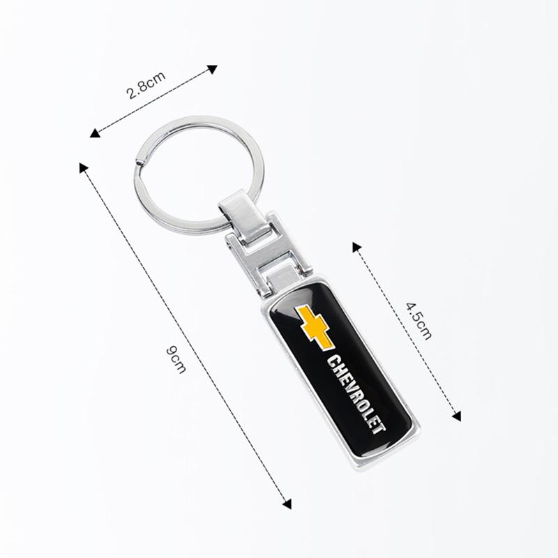 Zinc Alloy Keyring Car Key Holder High Quality Epoxy Keychain For Chevrolet Cruze Spark Captiva Suburban Camaro Malibu Silverado