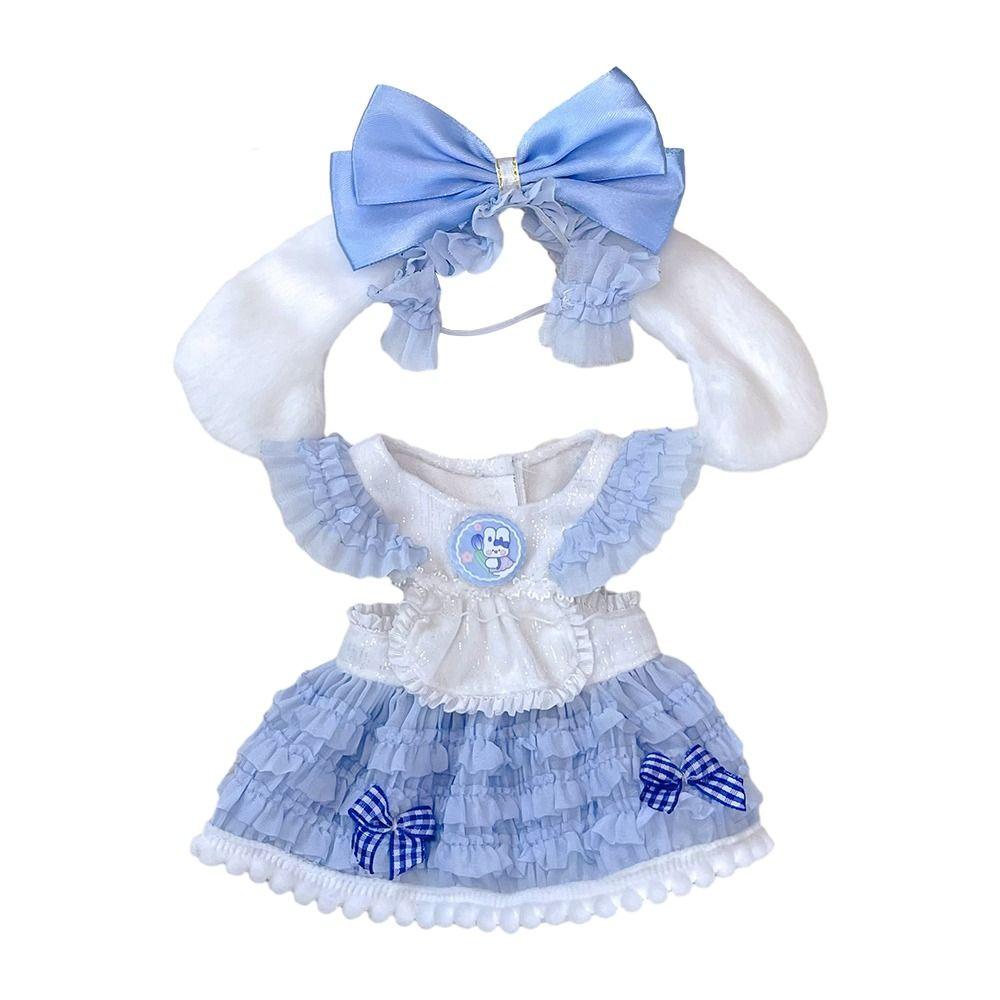 DIY Maidservant Skirt 20cm Bubble Skirt Exquisite Overall  Cotton Doll