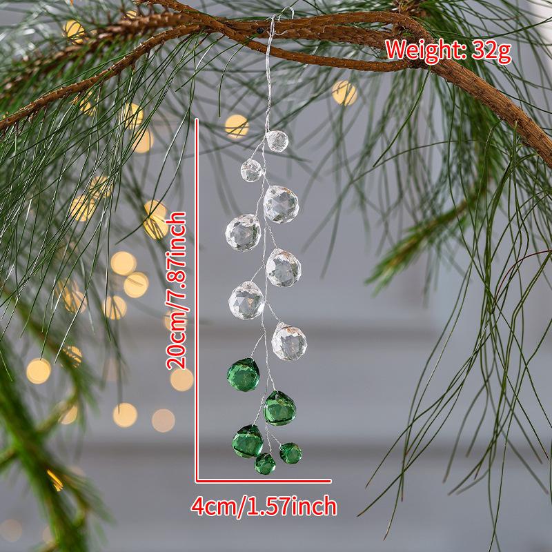 Прозрачные подвесные украшения в виде снежинок для рождественской елки, акриловая подвеска, рождественское украшение для дома, подарки на Рождество, 2025 год