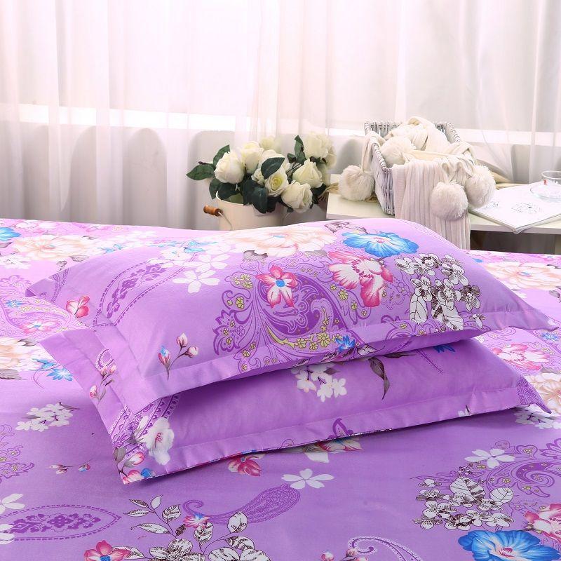2Pcs 48X74Cm Printed Pillow Case Bed Pillowcases Standard Pillow Cover for Bedding Bedroom (No Filler)