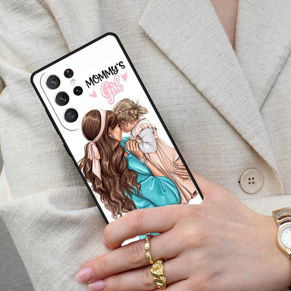 Красивый чехол для телефона Мама Дочь Сын для Samsung Galaxy S26 Ultra S25 S24 S23 S22 S21 S20 Note10