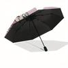 1pc Mickey,Minnie Automatic Folding Umbrella: Compact 8 Bone Design Cartoon Outdoor Travel Companion, Business Umbrella, Christmas Valentine