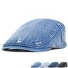 Newsboy Cap Women Denim Beret Cap Men Forward Cap Gatsby Painters Hats Peaked Cap