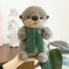 New Simulated Scarf Otter Plush Toy Doll Doll Sleeping Pillow Rag Doll Children's Birthday Gift