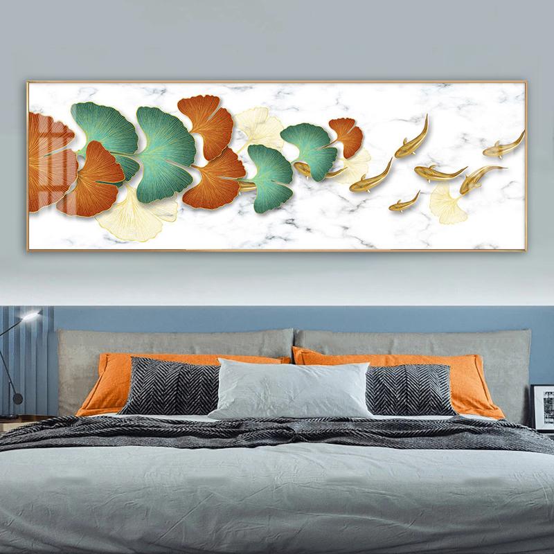 Картина с листьями гинкго, печать на холсте, плакаты на скандинавскую тему, настенные художественные фотографии для гостиной, современное абстрактное украшение для дома без рамки