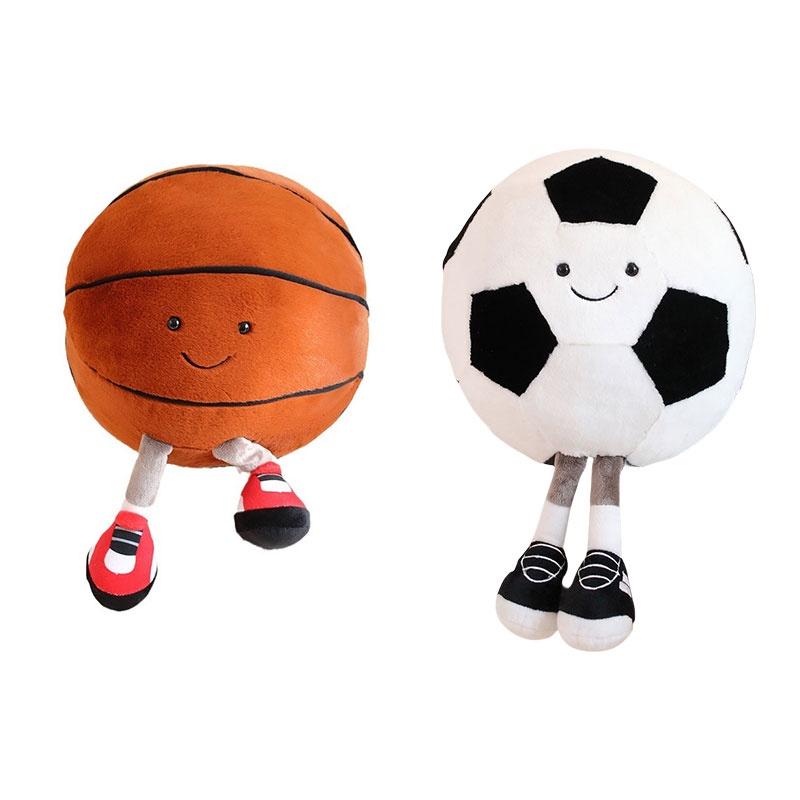 Non-cartoon Animal Style Plush Toy Football And Basketball Doll For Children Ideal For Play And Comfort