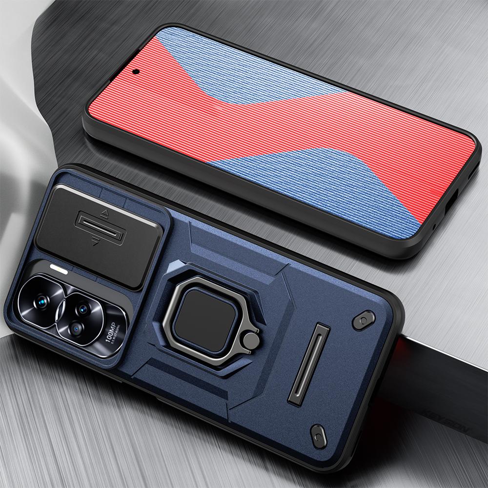 KEYSION Противоударный защитный чехол для Honor 90 90 Lite 5G, защитное кольцо для объектива камеры, чехол-подставка для телефона для Huawei Honor 90 5G