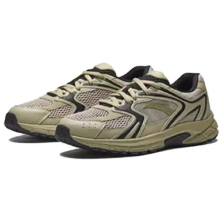 Anta Модный тренд 2004 года Прочные амортизирующие низкие повседневные кроссовки для бега Мужские кроссовки Дымчато-черные 912535592-3