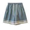 Shorts Women Summer Cotton Jeans Vintage Loose Large Size Casual Denim Wide Leg Pants Shorts