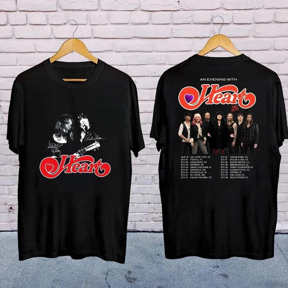 New Popular Rock Band Heart 2025 Tour Concert Unisex S-5XL Shirt TH60 Unisex T-Shirt