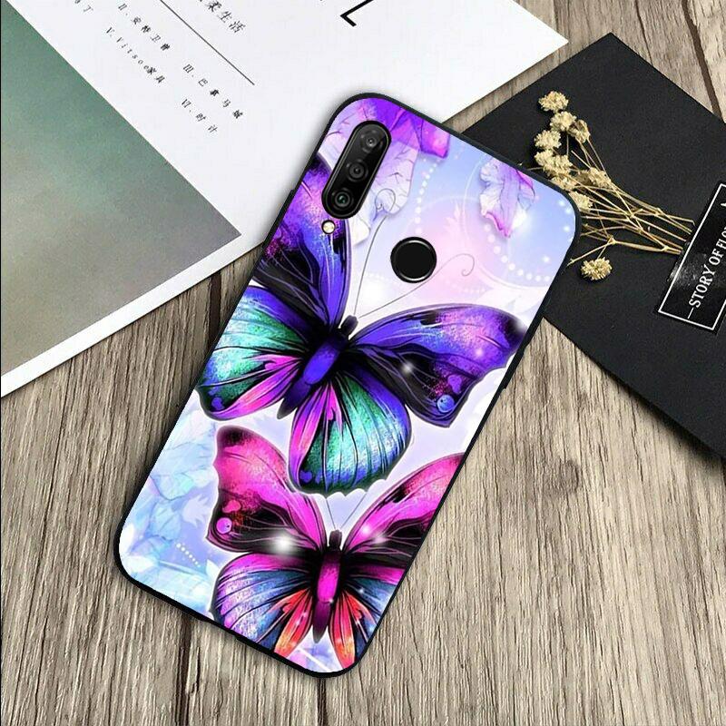 Черная Красивая Бабочка Для Huawei Nova 8i 11i 12i 12s 9 10 SE Y60 Y70 Y90 Y72 Y73 Y61 Y91 P60 Pro P30 P40 Lite Чехол