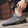 Летняя сетчатая обувь большого размера, повседневная стильная мужская обувь, нескользящая, дышащая, удобная походная обувь, сандалии для мужчин класса люкс