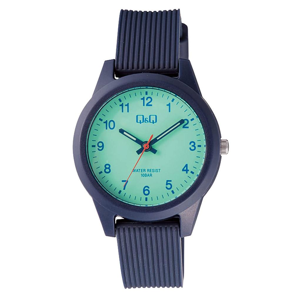 CITIZEN Analog Japanese 10 ATM Water Urethane Watch, Movement, Resistant, Strap, Blue, Unisex, V01A-020VK/6295