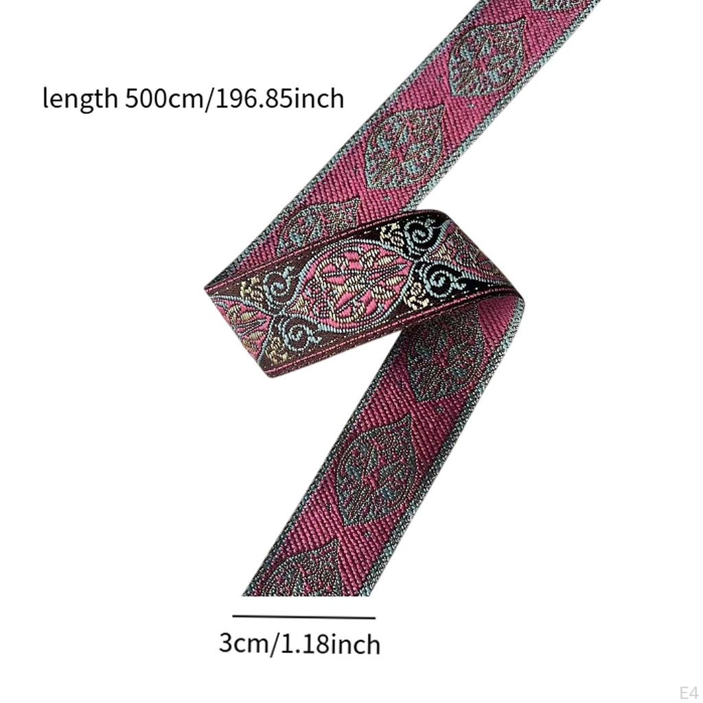 Жаккардовая отделка, материалы для рукоделия, этническая ткань, вышитая отделка