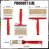 3 Pieces Deck Stain and Sealer Block Paint Brushes for Wood Heavy Duty Brush Paint Brushes for Walls Applicator for Painting Staining Decking Fence,