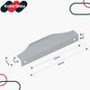 KOTARBAU® Modern Aluminum Silver Edge Furniture Handle 128/148 MM Set of 10