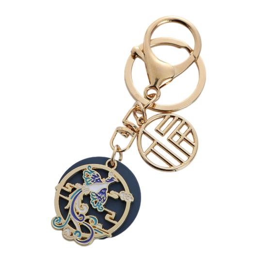 Брелок Китайский Дракон Новогодний полый кулон из нержавеющей стали Брелок Феникс Сумка с драконом Подвесной декор Зодиак